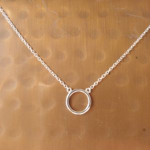 Sterling Silver 16" w/Tiny Circle Necklace